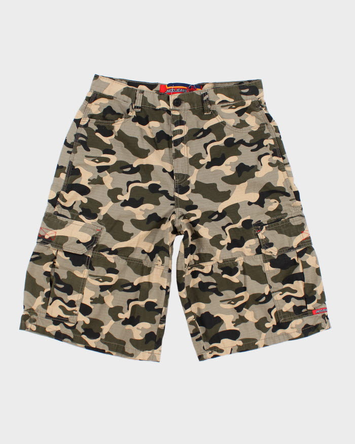 90s 迷彩 wide buggy shorts pants camo w34 Vintage 90's JNCO Jeans Camouflage Shorts - 34 – Rokit