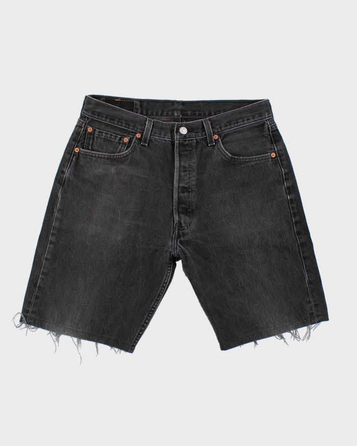 Pantaloncini jeans neri outlet