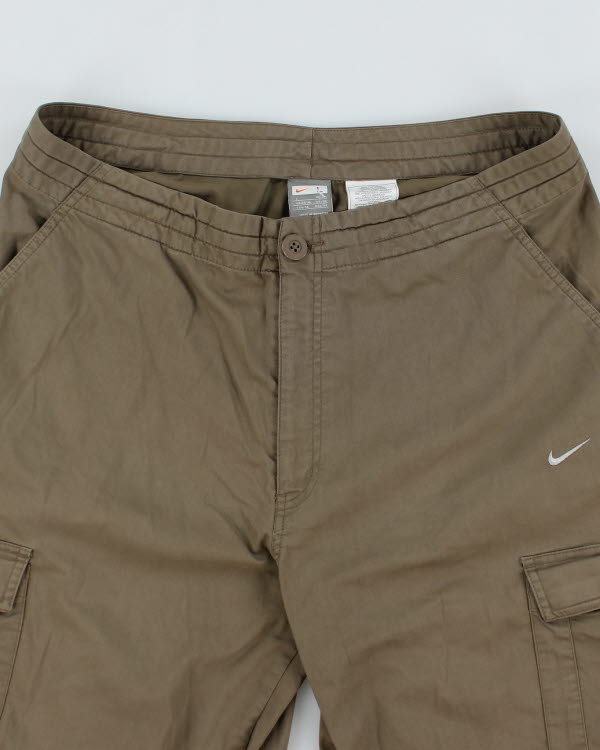 Vintage Nike Wide Leg Cargo Shorts - W34 L15