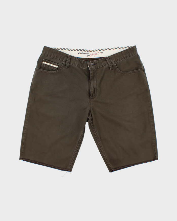 Vintage 2000's Vans Faded Brown Cut Off Chino Shorts - W34 L11