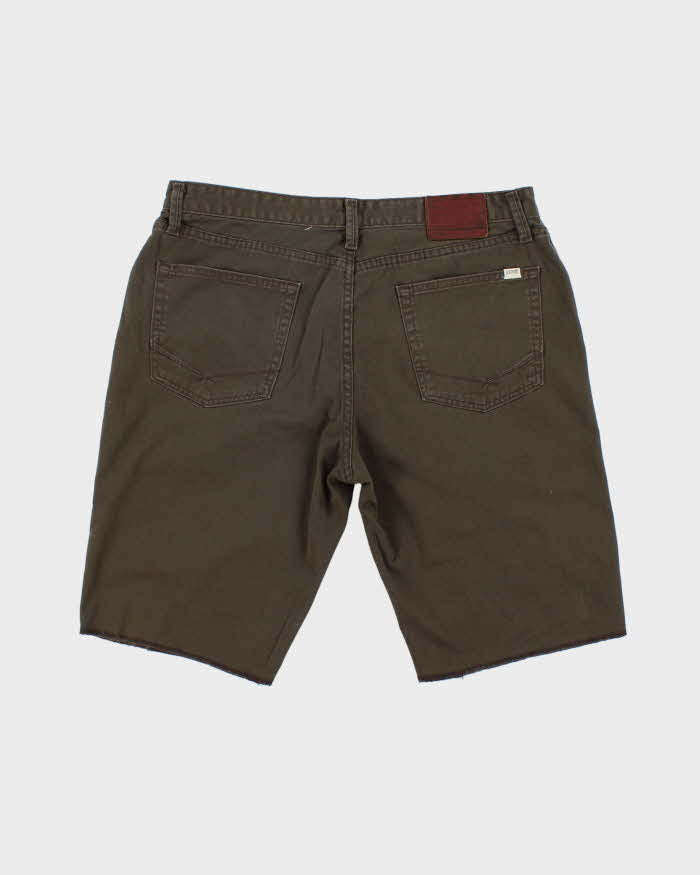 Vintage 2000's Vans Faded Brown Cut Off Chino Shorts - W34 L11