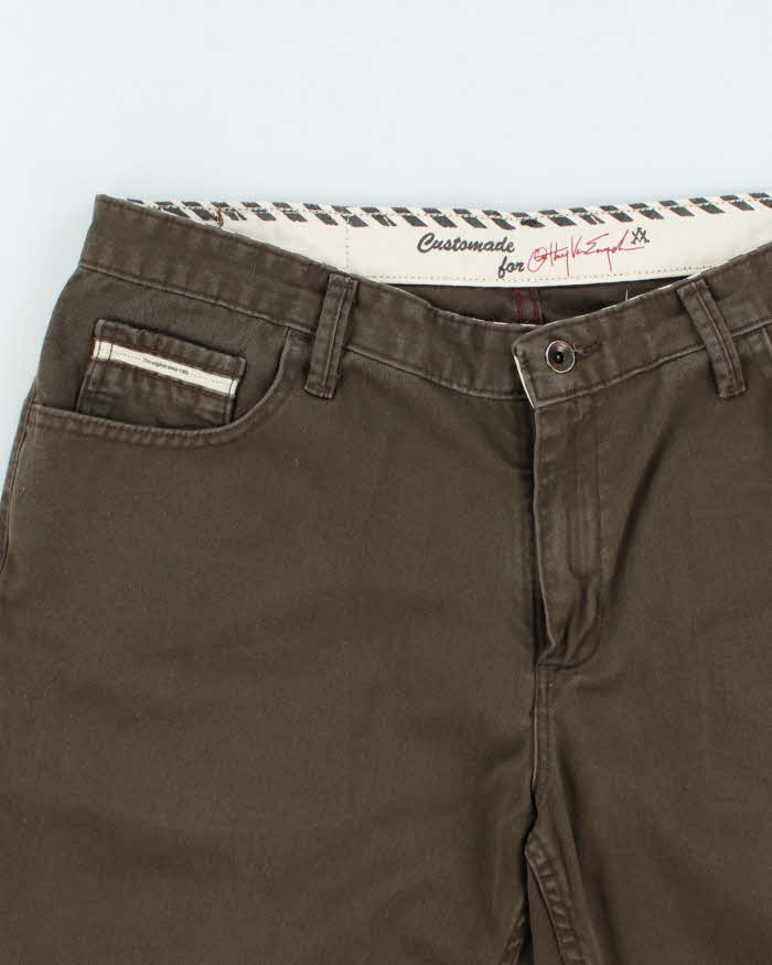 Vintage 2000's Vans Faded Brown Cut Off Chino Shorts - W34 L11