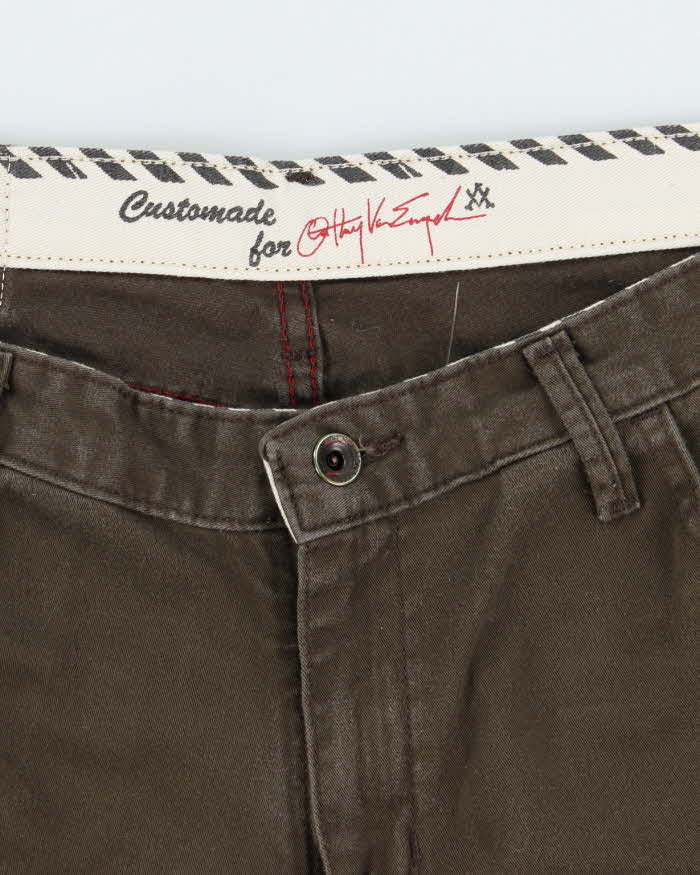 Vintage 2000's Vans Faded Brown Cut Off Chino Shorts - W34 L11