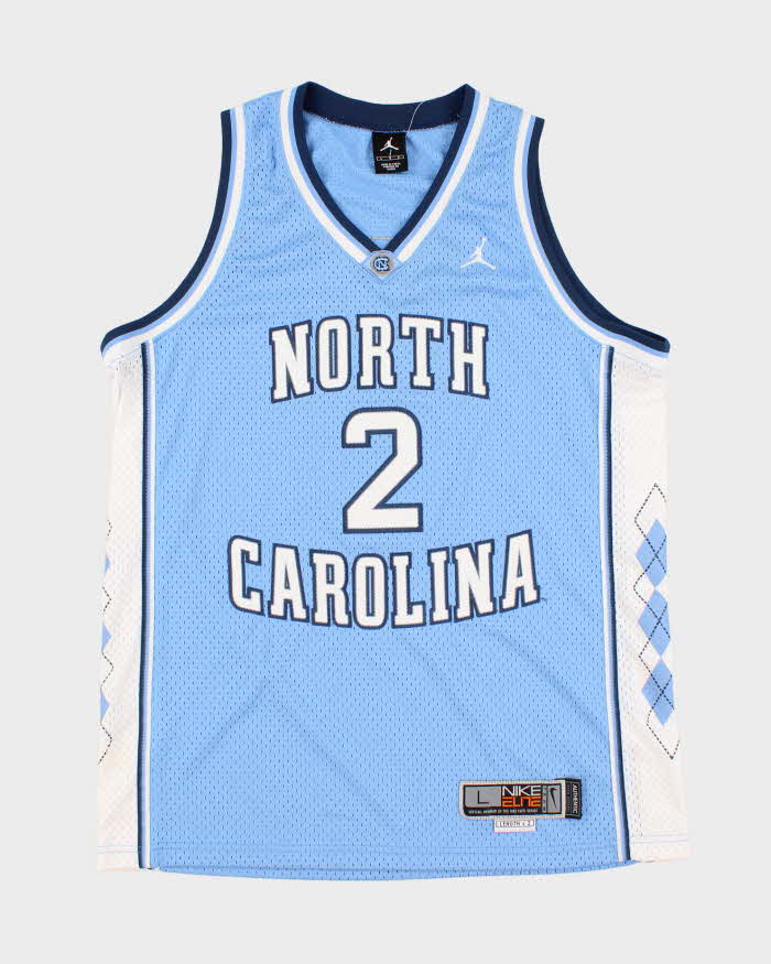 Mens Blue North Carolina NCAA x Jordan Jersey - L