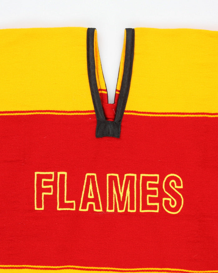 Vintage 90's Calgary Flames NHL Sleeveless Poncho - OS