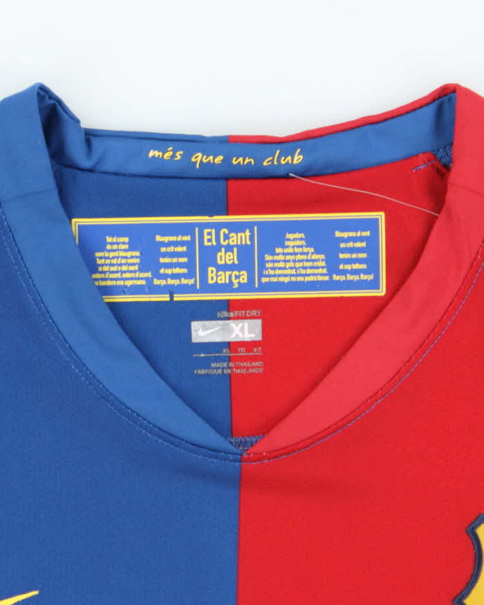 Vintage Nike 08/09 Barcelona Home Football Shirt - XL