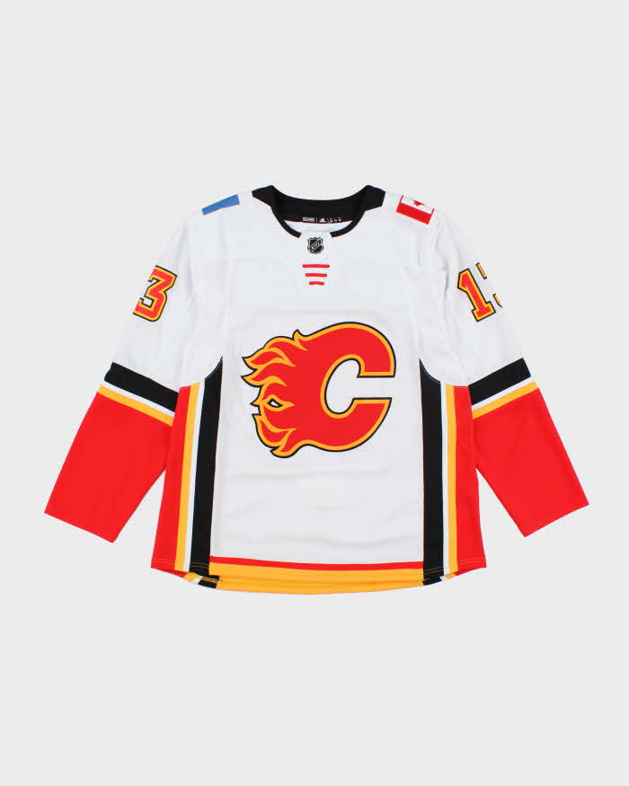 Vintage Calgary Flames NHL Oversized Hockey Jersey - L
