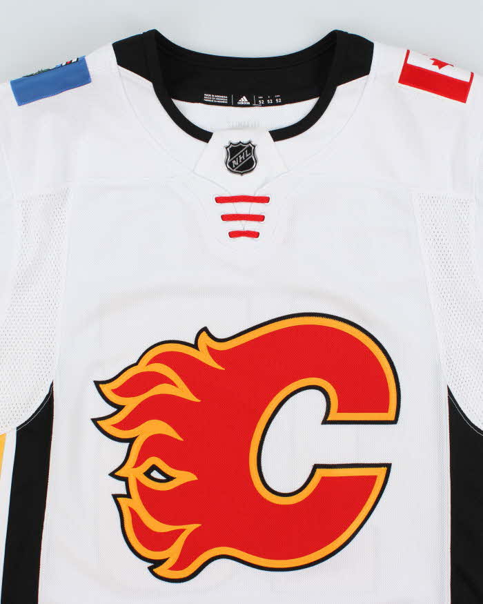 Vintage Calgary Flames NHL Oversized Hockey Jersey - L