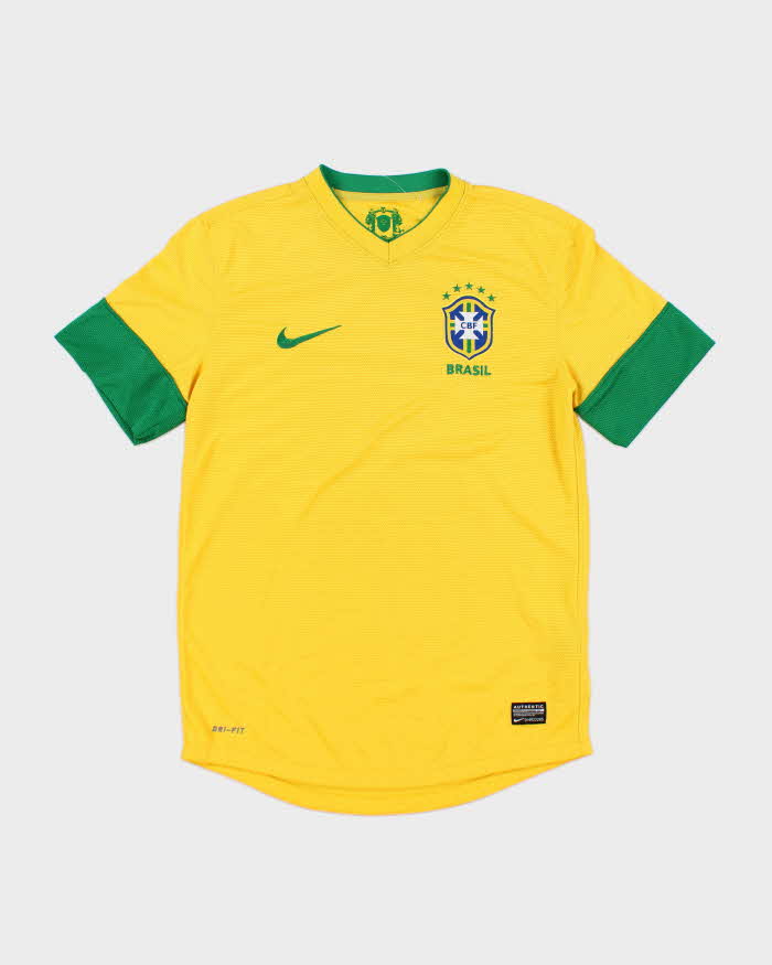 Vintage Brasil 2012-13 Home International Football Shirt - S