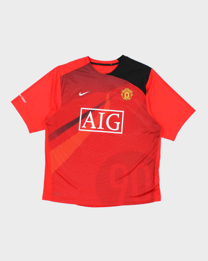 Vintage Manchester United 2008/09 Training Football Shirt XL