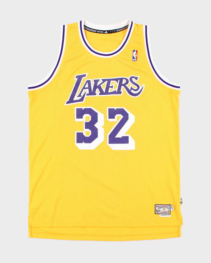 【NBA】Hardwood Classics LA LAKERS Vintage Vintage Hardwood Classics LA Lakers NBA Basketball Jersey - L – Rokit