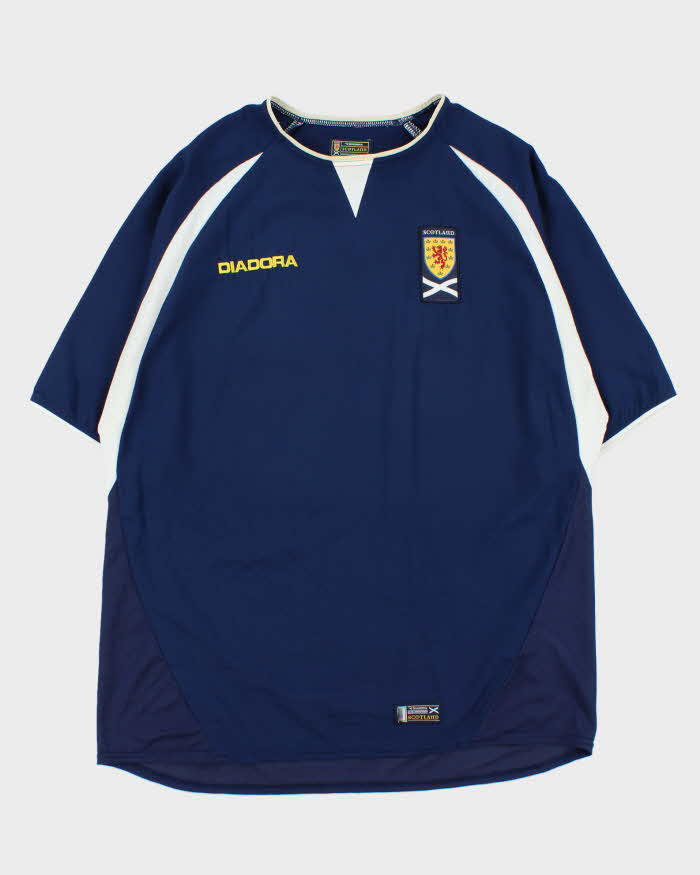 Maillot De Foot Vintage Écosse Domicile 2003-2005 Diadora – Taille S, Occasion Excellent état