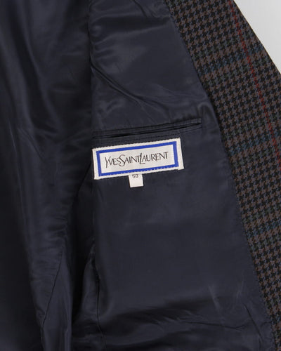 Vintage 90's Yves Saint Laurent Tweed Suit Jacket - 50
