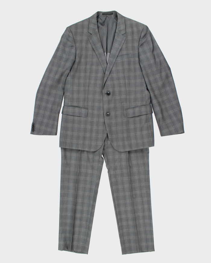 Hugo Boss Grey Check Suit M - Main Image