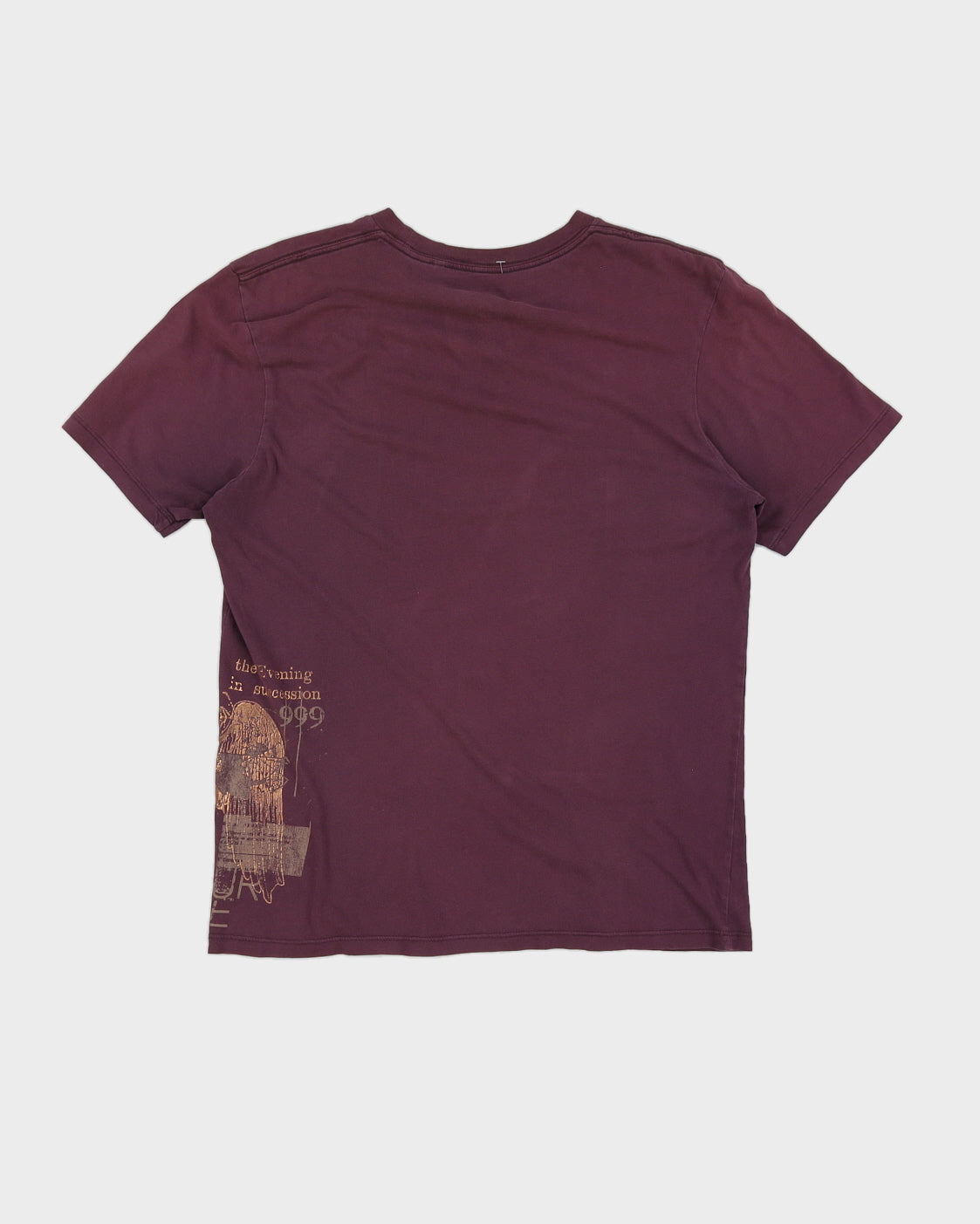 00s Y2K Guess Purple Printed T-Shirt - M