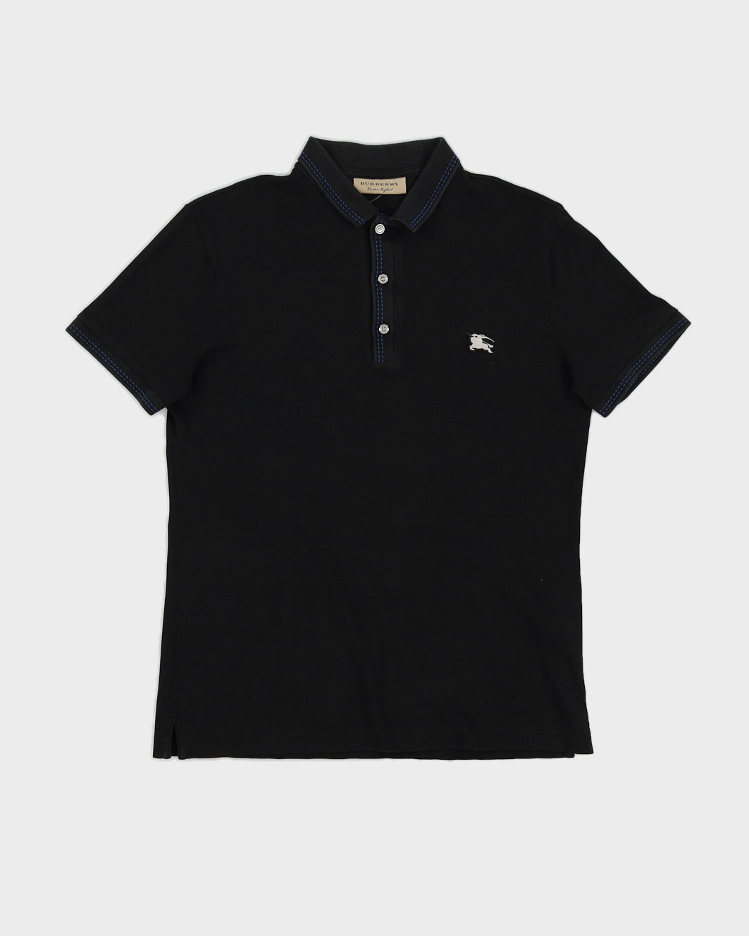 Burberry sort poloshirt til - – Rokit