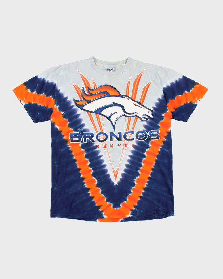 Vintage 90s NFL x Denver Broncos Tie Dye T-Shirt - L