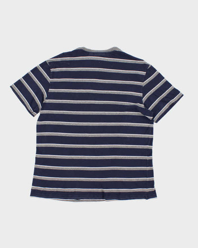 Lacoste Striped V-Neck T-Shirt - L