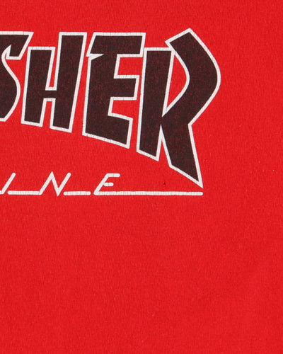 Thrasher Red Fitted Tee - M