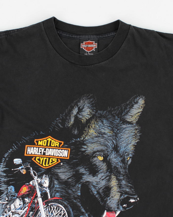 Vintage 90's Single Stitch Harley Davidson T-Shirt - M