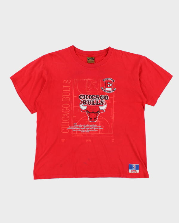 Maglietta vintage anni '90 a punto singolo Chicago Bulls L – Rokit