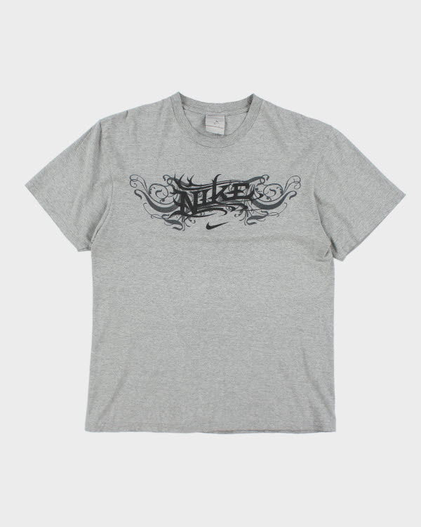 Vintage Y2K Nike Tribal Logo T-Shirt - L