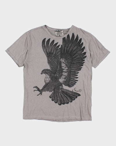 Vintage Y2K Gothic Eagle T-Shirt - M