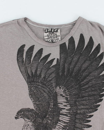 Vintage Y2K Gothic Eagle T-Shirt - M
