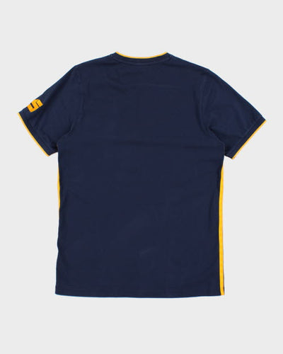 Vintage Nike Patterned V-Neck T-Shirt - M