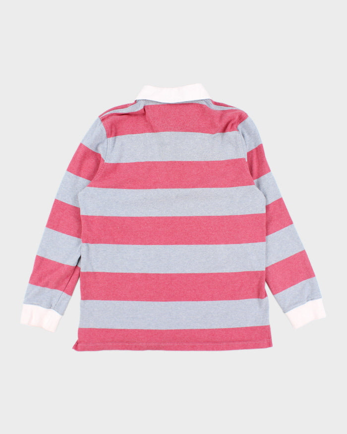 Brooks Brothers Striped Long Sleeve Polo Shirt - M