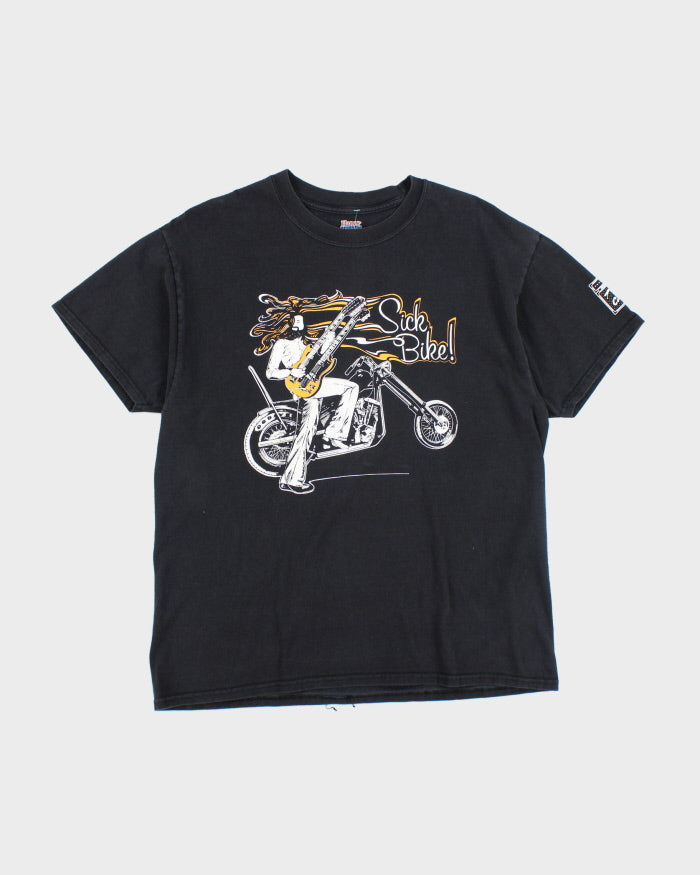 Vintage Sick Bike Graphic Print T-Shirt - L