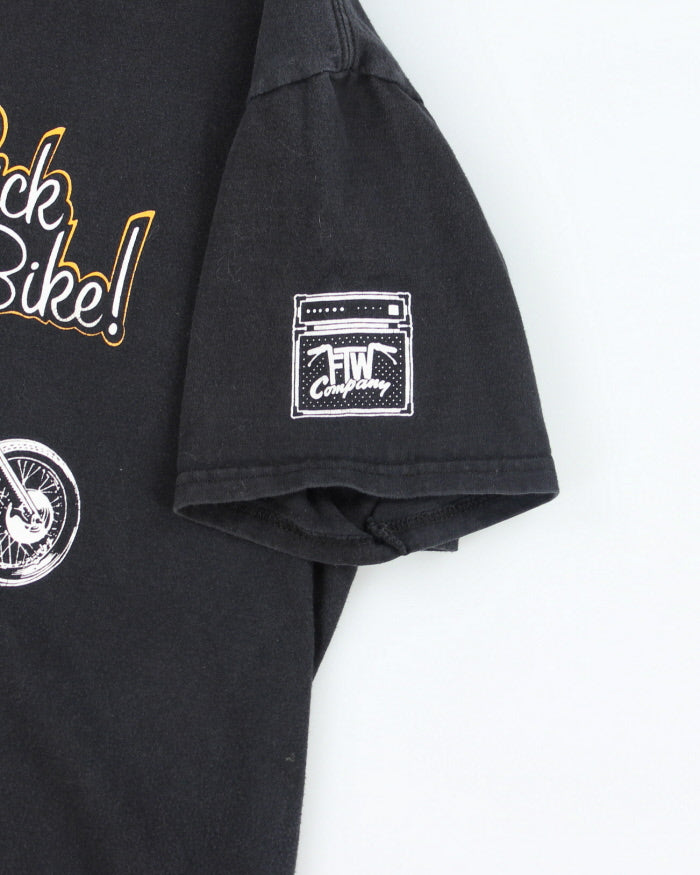 Vintage Sick Bike Graphic Print T-Shirt - L