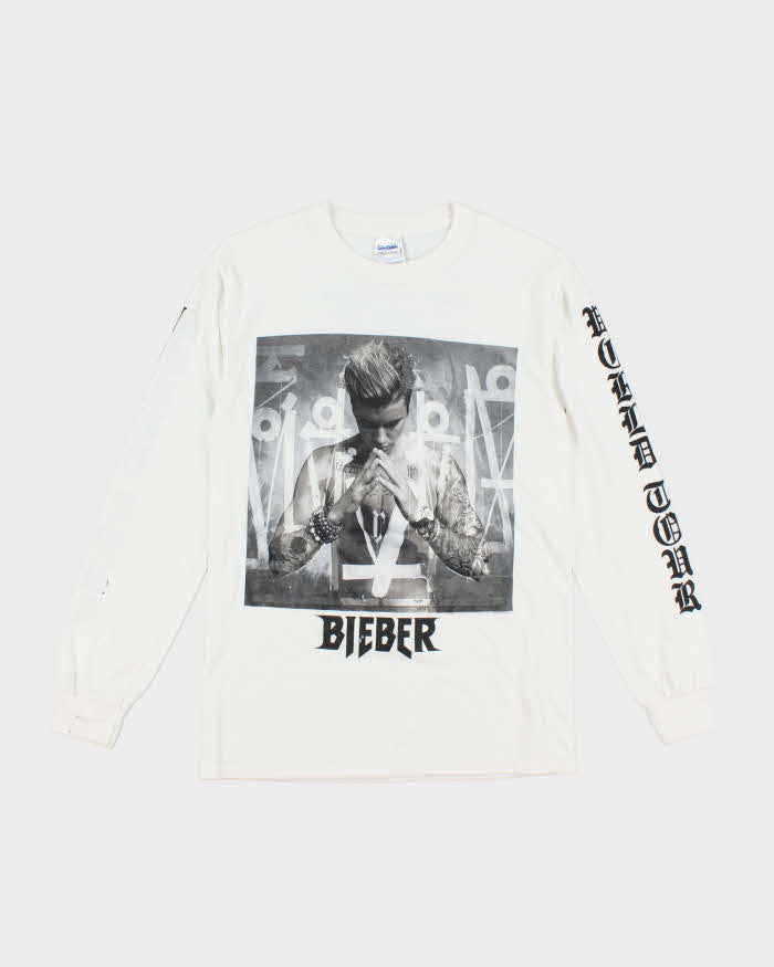 Vintage Justin Bieber 2016 Tour Long-sleeved T-Shirt - S – Rokit