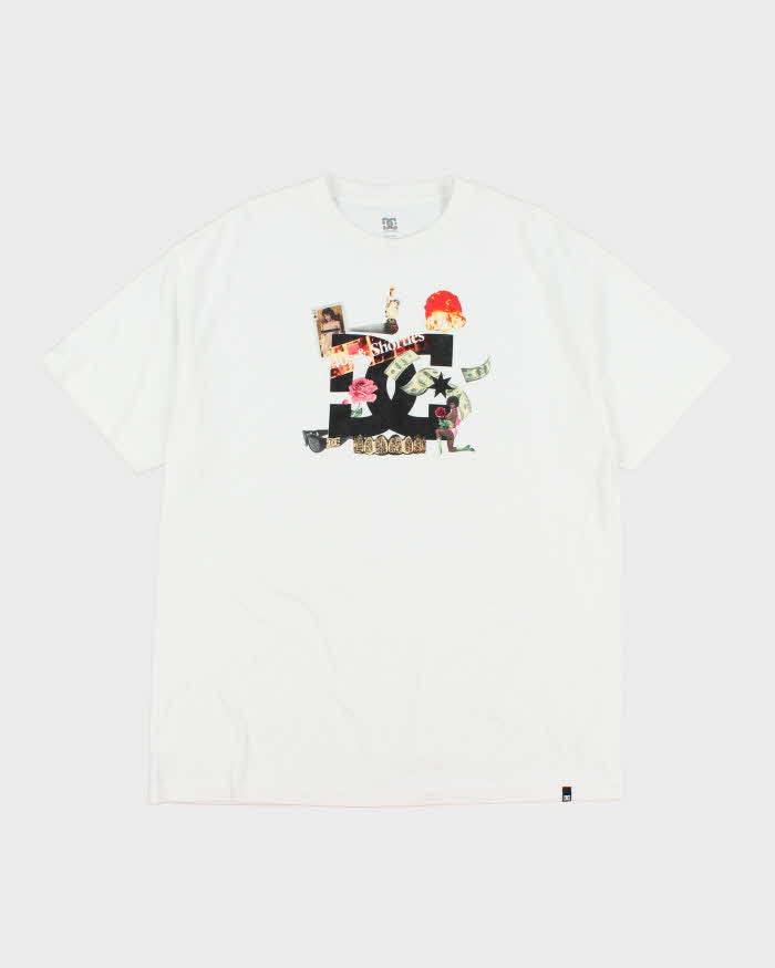 Vintage Y2K DC Shoe Co. 40 n Shorties Skate T-Shirt - XL