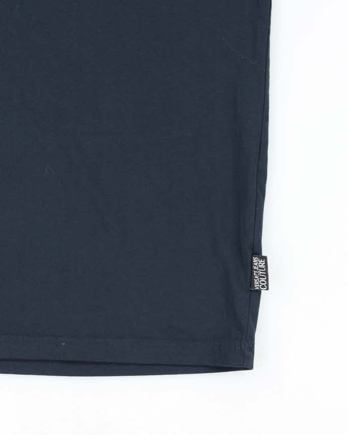 Versace Navy Short Sleeve T-shirt - XL