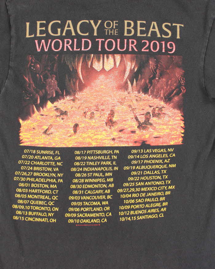 Vintage Iron Maiden Legacy Of The Beast Tour T-shirt - S