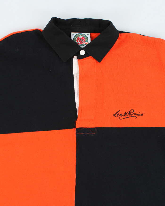 Vintage Rugby Wear Long Sleeve Polo Shirt - XL