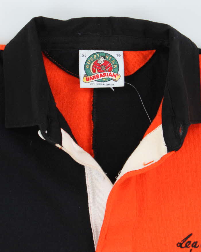 Vintage Rugby Wear Long Sleeve Polo Shirt - XL