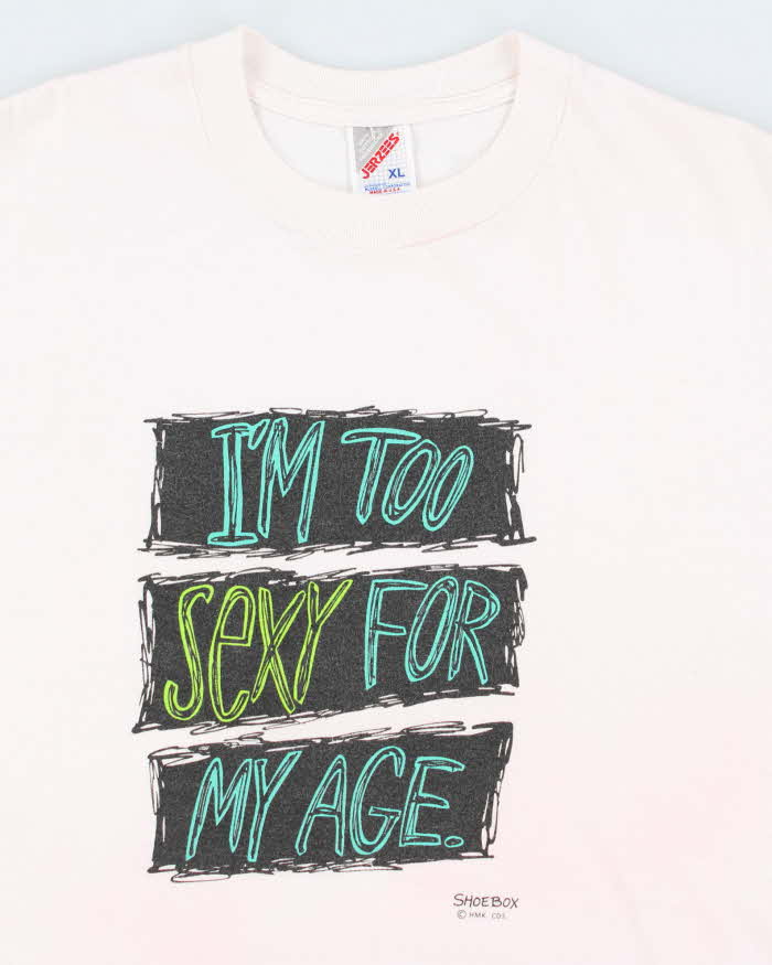 Vintage I'm To Sexy For My Age Graphic T-shirt - XL