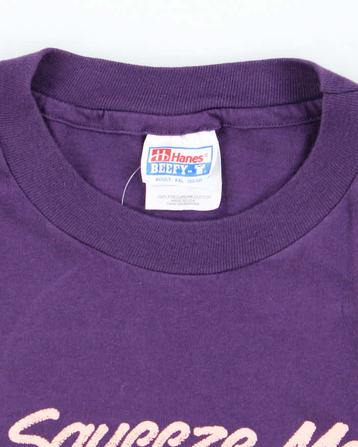 Vintage 90s Squeeze Me, Make Me Wine Single Stitch T-shirt - XXL