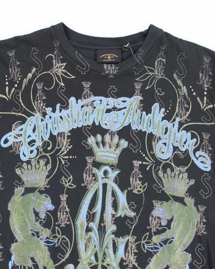 Vintage Y2k 00s Christian Audiger T-shirt - S