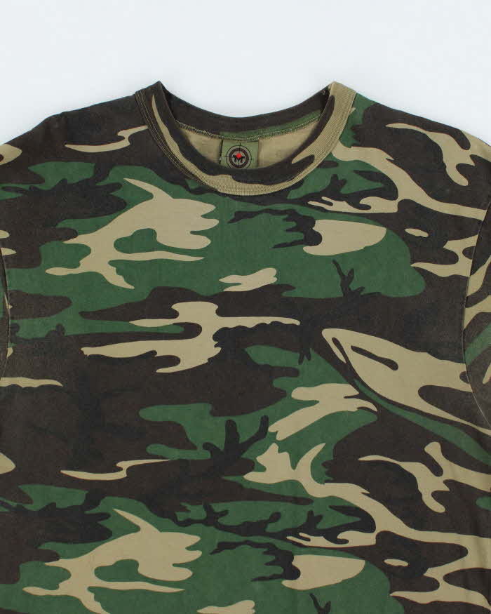Vintage 00s TMT Camouflage T-shirt - L