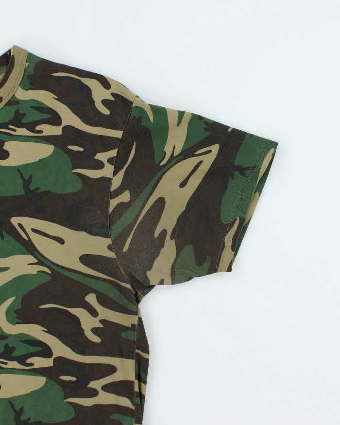 Vintage 00s TMT Camouflage T-shirt - L