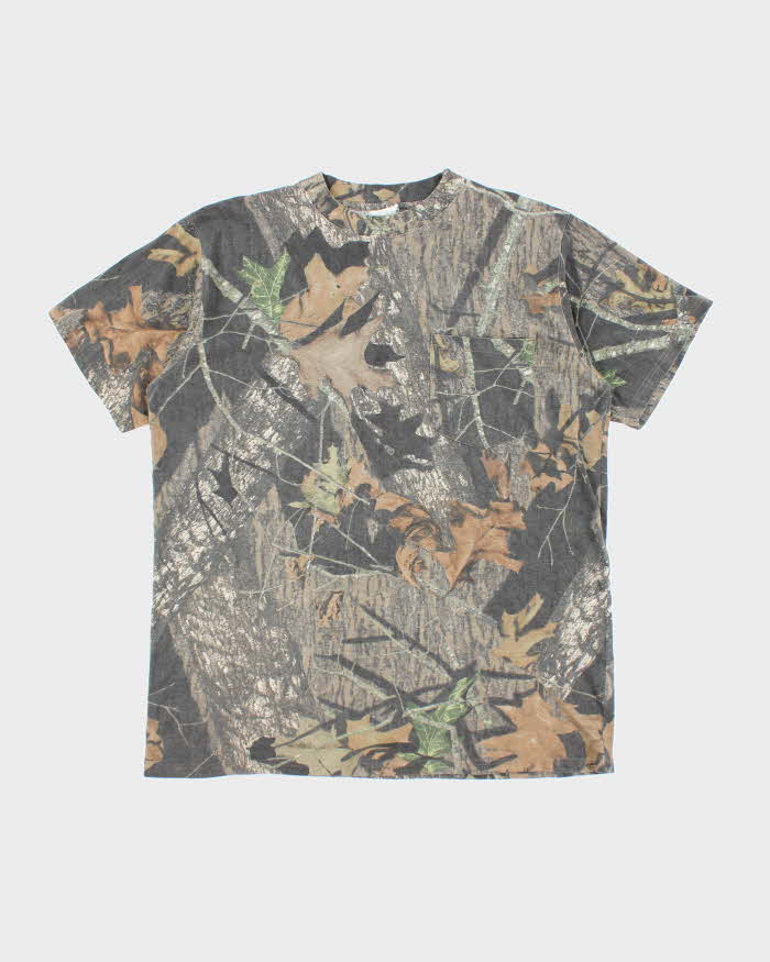 Vintage 00s Mossy Oak Camouflage T-shirt - XL