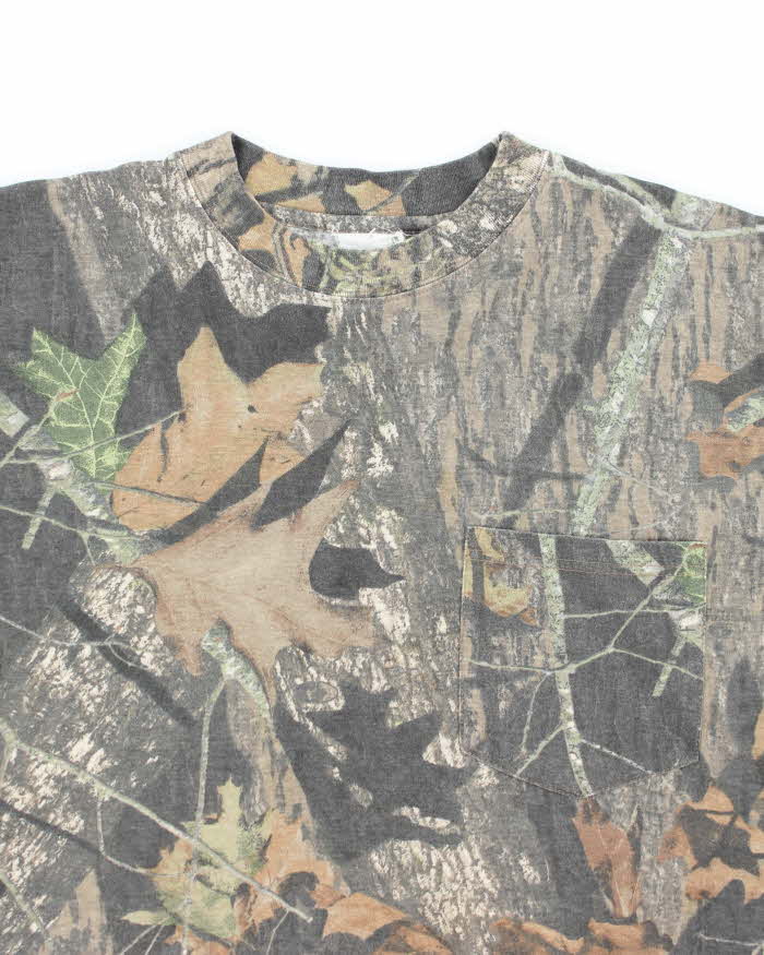 Vintage 00s Mossy Oak Camouflage T-shirt - XL
