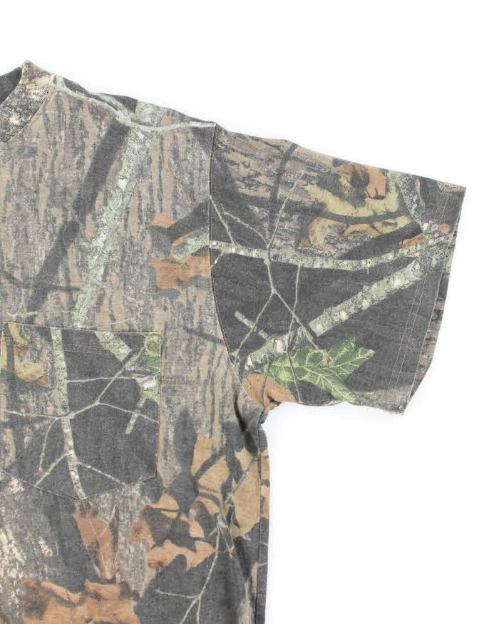 Vintage 00s Mossy Oak Camouflage T-shirt - XL