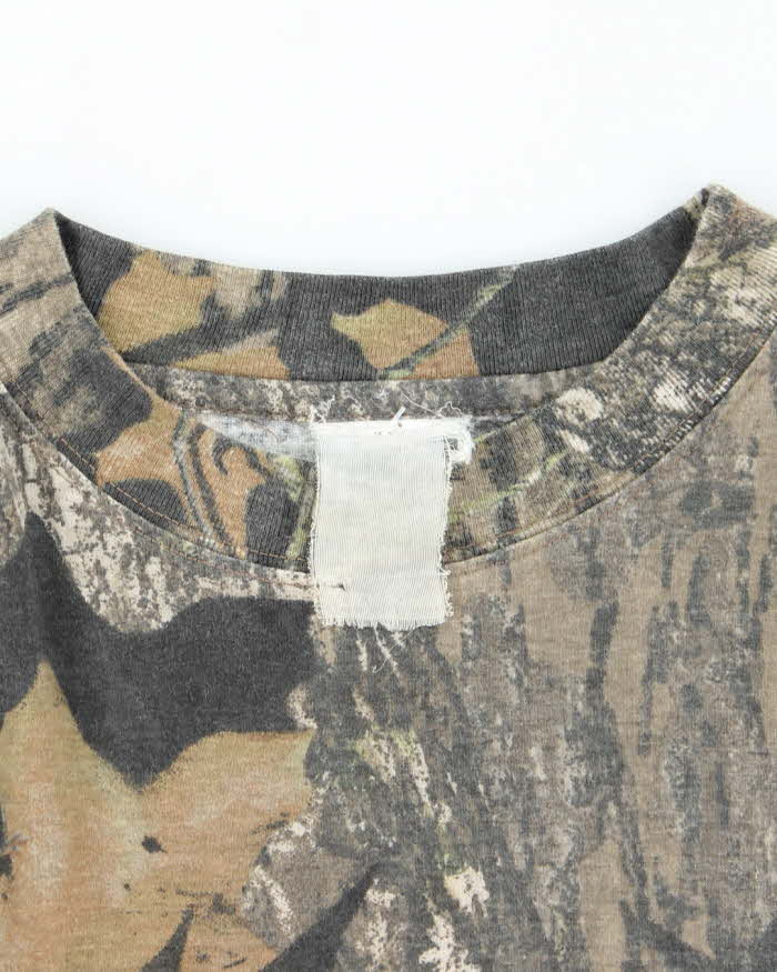 Vintage 00s Mossy Oak Camouflage T-shirt - XL