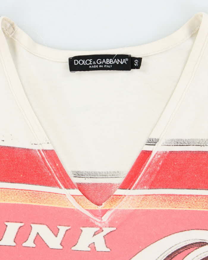Vintage 2000's Dolce & Gabbana All Over Print Coca Cola T-Shirt - M