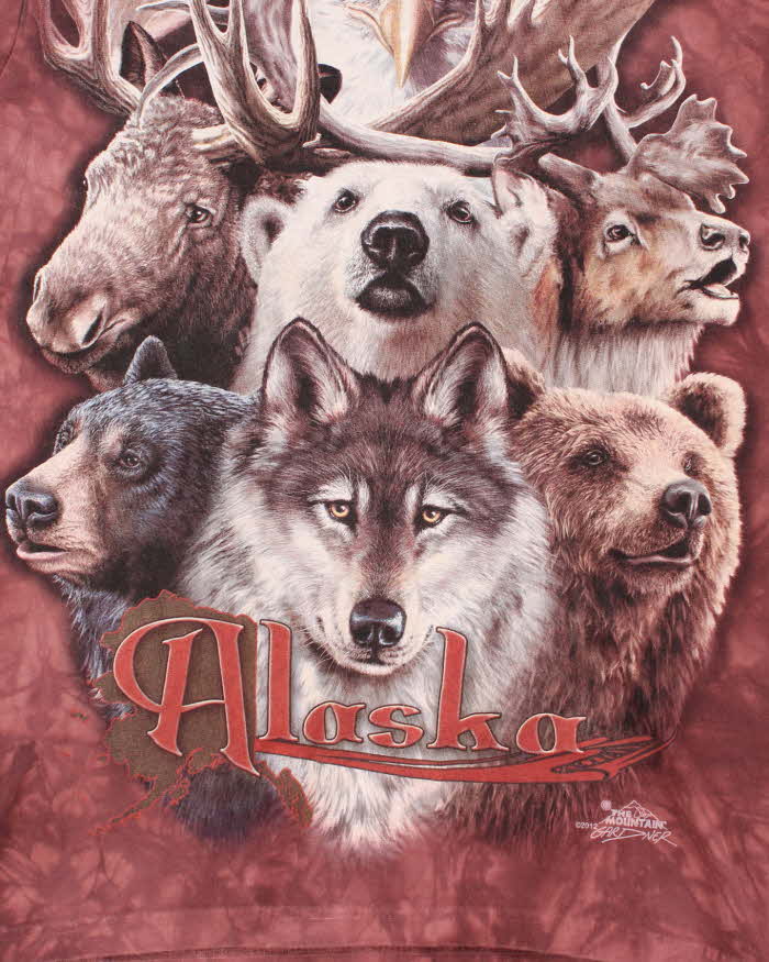 Vintage Y2K The Mountain Wild Life Graphic Long Sleeve T-Shirt - M