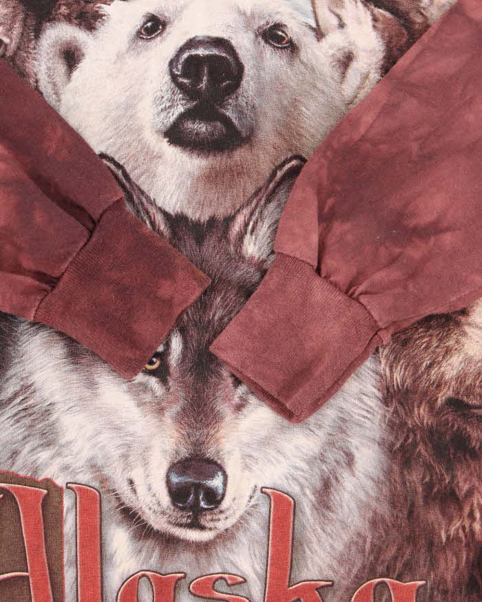 Vintage Y2K The Mountain Wild Life Graphic Long Sleeve T-Shirt - M